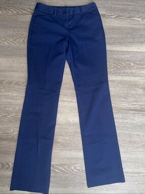 Express Navy Boot-Cut Dress Pants